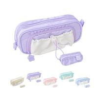 Générique Rose Pencil Case Large Capacity Drawstring Multi-Pocket Pencils Cases Waterproof, Soft Counting Stars Series PencilCase (E)