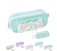 Générique Rose Pencil Case Large Capacity Drawstring Multi-Pocket Pencils Cases Waterproof, Soft Counting Stars Series PencilCase (C)