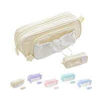 Générique Rose Pencil Case Large Capacity Drawstring Multi-Pocket Pencils Cases Waterproof, Soft Counting Stars Series PencilCase (A)