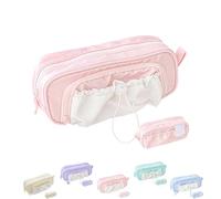 Générique Rose Pencil Case Large Capacity Drawstring Multi-Pocket Pencils Cases Waterproof, Soft Counting Stars Series PencilCase (D)