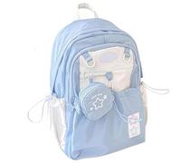 Générique Rosy Posy Pencil Case, 2025 New Kawaii Cute Aesthetic Pouch Holder Drawstring Pen Case, Large Capacity Multi-Pocket Design, Waterproof, Soft (Blue,Large)