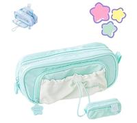 Générique Rosy Posy Pencil Case 2025 New RosyPosy Kawaii Pencil Case Big Capacity Cute Aesthetic Pouch Holder Drawstring Pen Case (Green)