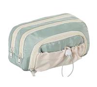 Générique Rosy Posy Pencil Case, Large Opening Cute Pencil Case Box, Cute Aesthetic Pouch Holder Drawstring Pen Case, Waterproof High Capacity Stationery Storage Bag Student, Multi-Pocket (Green)