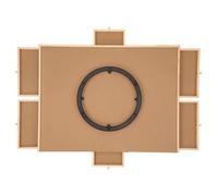 Générique Rotating Puzzle Board, Wooden Jigsaw Table Drawer, 30x21.46 inches Sliding Drawers, 360° Swivel Puzzle Organizer, Portable Sturdy Design for Adults and Kids, Home, Game Room Use