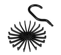 Générique Rotating Tie Rack | Scarf Hanger Holder for Wardrobe - 360° Rotating Belt Scarf Hangers Hook for Cupboard Storage, Ties, Belts, Scarves, Bracelet, Necklace