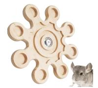 Générique Rotating Wooden Dragon Chew Toy for Cats - Interactive Cage Accessory Wheel | Interactive Hamster Toys | Rotating Chinchilla Chew Toys | Hamster ExerciseToy, Bunny Biting Toy for Playing