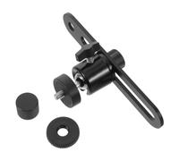 Générique Rotule pour Support de Projecteur sur Pied 1/4 et 3/8, Noir | Interface 3/8, Plaque Coulissante et Pivot 360 Degrés, Fixation Stable, Usage Maison et Streaming