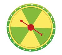 Générique Roue à Prix Murale PVC Compacte Tournante Réutilisable pour Animations Fêtes Enfants Supermarchés, Style A