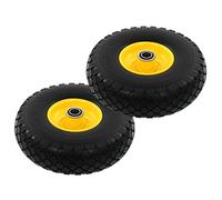 Générique Roue de Diable 2 pcs PU Solide 3.00-4,Entreprise & Industrie,Manutention de matériaux,Ascenseurs & Monte-Charges,Monte-Charges, grues & Chariots,Multicolore,2.9KG,142977