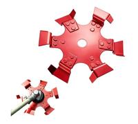 Générique Roue de tranchée en Acier au manganèse for Petits cultivateurs à motoculteur - Augmentez Votre efficacité de Jardinage(Red(24cm X 24cm))