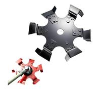 Générique Roue de tranchée en Acier au manganèse for Petits cultivateurs à motoculteur - Augmentez Votre efficacité de Jardinage(Black(24cm X 24cm))