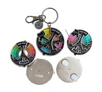 Générique Roue des Couleurs, Pin's en émail, Roues des Couleurs pour Artistes, Roue des Couleurs Rotative 20 Teintes, Identification Rapide des Relations Tonales, Soulagement du Stress(3PCS#)