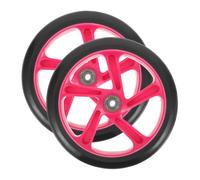 Générique Roue pour Scooter en PU, Couleur Rouge, 1 Paire, Haute résistance, Installation Facile, adaptées pour Sports et trottinettes de Stunt