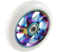 Générique Roue Trotinette Freestyle AntidéRapant Lot de 2 Roues Trottinette 110 mm, Accessoires Remplacement en Aluminium et PU résistant à l'usure