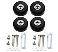 Générique Roue Valise,roulettes Valise Kit de réparation d'essieux Roues Voyage Remplacement, 2/4 pièces, diamètre 40 mm/50 mm/60 mm(60mmX18mm-4pcs)