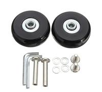 Générique Roue Valise,roulettes Valise Kit de réparation d'essieux Roues Voyage Remplacement, 2/4 pièces, diamètre 40 mm/50 mm/60 mm(40mmX18mm-2pcs)