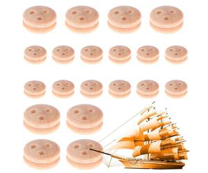 Générique Roues Artisanales En - 20 Petites Poulies En, Ensemble De Blocs En, Accessoires Pour Modèle De Bateau À Voile | Fournitures De Bricolage Pour Hommes, Femmes, Loisirs, Modélisme