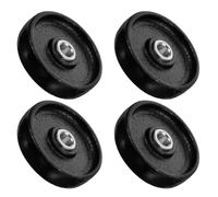 Générique Roues Avant de Cric Hydraulique 4 Pièces, Métal Solide pour Cric de Sol à Roulettes, Accessoires Essentiels pour Ateliers de Mécanique et Chantiers