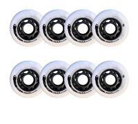 Générique Roues de Patins à Roues Alignées Extérieur et Intérieur Roues de Remplacement 95A 72mm 76mm 80mm Roue de Remplacement en Polyuréthane sans Roulements Paquet de 8 Roues de Patinage