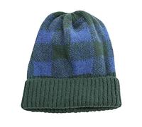 Générique Rouge Et Noir Bonnet en Doux et Chaud doublé d'une Brosse d'hiver Bonnet Nuit Satin Cheveux (JN, One Size)