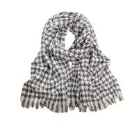 Générique Roulé Enfant pour femmes automne hiver écharpe classique gland Plaid écharpe chaude douce épaisse grande couverture enveloppement châle écharpes 1 paquet Poignée Ronde Cuisine (Grey, A)