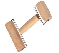 Générique Rouleau à Double Tête Accessoire de Création Artisanale en Bois Outil Roulant en Bois de Hêtre, Pression Précise pour Peinture Diamant pour