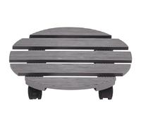 Générique Rouleau À Rond De 30 Cm - Support À WPC avec roulettes - Capacité De Charge Jusqu'à 60 Kg - Planche À roulettes Résistante Aux Intempéries pour L'intérieur Et L'extérieur - Soucoupe De
