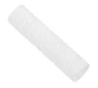 Générique Rouleau à Texturer L'argile, Rouleau de Tissu Tricoté, Blanc, Polylactide, Motif Ondulé, pour Pâte Polymère, Fabrication de Boucles d'oreilles DIY et Design de Bijoux