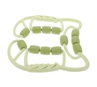 Générique Rouleau de Massage Musculaire Vert en Pp Léger 12 Roues pour Relaxation des Mollets et Pilates, Outil Manuel Facile à Manier pour Groupes Musculaires