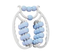 Générique Rouleau de Massage pour Jambes Pince Circulaire Anneau Musculaire Outil Manuel avec 28 Roues pour Une Relaxation Profonde Adapté pour Le Fitness et Le, Bleu