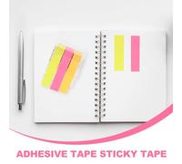 Générique Rouleau de Notes Autocollantes avec Distributeur Ruban Mémo Portable 3 Rouleaux Bloc-Notes Auto-Adhésif Réutilisable Autocollants Multifonctions pour Bureau et Maison