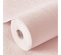 Générique Rouleau De Papier Peint Autocollant De 2,5 Mm D'Épaisseur, Insonorisant,Isolation Thermique,Imperméable Amovible Autocollant Mural Pour Salle De Bain Et Cuisine,Light pink,3000x50cm