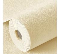 Générique Rouleau De Papier Peint Autocollant De 2,5 Mm D'Épaisseur, Insonorisant,Isolation Thermique,Imperméable Amovible Autocollant Mural Pour Salle De Bain Et Cuisine,Jaune,3000x50cm