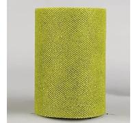 Générique Rouleau de Tulle 8cm x 10m (Vert anis pailleté)