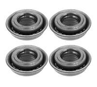 Générique Roulements en Acier Argenté Accessoire Essentiel pour Fauteuil Roulant Lot de 4 Améliore la Stabilité et Assure une Direction Fluide pour Fourche Frontale de Fauteuil Roulant