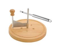 Générique Roulette à Curls de Fromage - Base en Bois Trancheuse Manuelle Multifonction à Effilochage Doux - Disque Trancheur pour Chocolat et Beurre - Pour Restaurant Café Maison et Fêtes