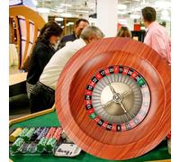 Générique Roulette en Bois De Luxe Roue De Roulette en Bois De 12 Pouces Rotation Fluide et Régulière Roulette en Bois Portable Idéale pour Les Discothèques,001