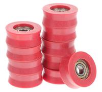 Générique Roulette Résistance Pression Baie Vitrée Coulissante en Nylon Rainure en U, Lot de 10 Pièces, Résistance la Pression et Bords Lisses pour Portes Cuisine et Salle de Bain