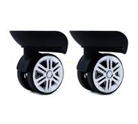 Générique Roulette Valise,Roue Valise A65 Bagages pivotant Chariot Roues réparation pièce de Rechange Livraison directe(Large Black)