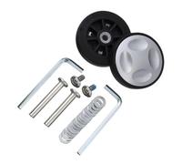Générique Roulette Valise,Roue Valise Kit de réparation Roues silencieuses, 8 pièces, avec vis, for valises, Bagages, essieux, roulettes, Bricolage(52 x 12mm)