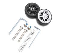 Générique Roulette Valise,Roue Valise Kit de réparation Roues silencieuses, 8 pièces, avec vis, for valises, Bagages, essieux, roulettes, Bricolage(50mm x 12mm)
