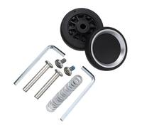 Générique Roulette Valise,Roue Valise Lot de 4 roulettes universelles Rechange for valises, Portables et durables, Accessoires réparation avec vis(49mm x 12mm)