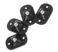 Générique Roulettes Adhésives Petites Pivotantes Roulements à Billes en Plastique Noir Lot de 4 pour Boîtes et Meubles, Installation Facile pour Chambres