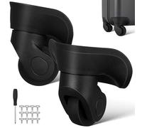 Générique roulettes de Rechange Silencieuses pour Valise, Lot de 2 Pièces, roulettes Pivotantes Applicables pour Bagages, Accessoires Solides pour Voyage et Réparation