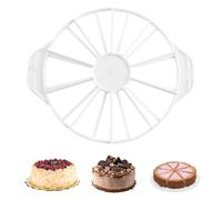 Générique Round Cake Portion Marker - PP 32.5x26.5x3cm | Cake Cutter Slicer | Cheesecake Slicer For Cutting Cakes, Cheese And Bread Into Equal Portions At Home, Parties And Daily Baking Use