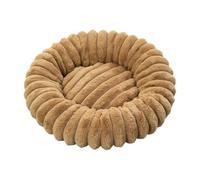 Générique Round Pet Soothing Bed - Soft Plush Calming Donut Mat | Washable