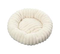 Générique Round Pet Soothing Bed - Soft Plush Calming Donut Mat | Washable