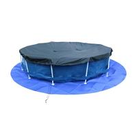 Générique Round Pool Pad, Heavy Duty Rounds Under Pool Mat, Adorable Puncture-Proof Thickened Tarp for Swimming Bottom, Boat Floor, Outdoor Furniture Protection, 31.5x28.1x4.7 inches