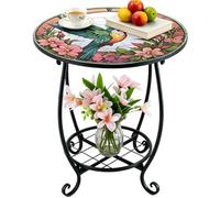 Générique Round Side Table - Animal Metal Drink Desk | Outdoor Side Table