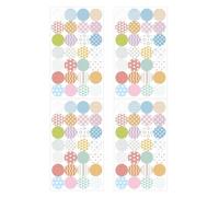 Générique Round Sticky Circles Labels, 7x11.8cm Self-Adhesive Hole Protectors, Reinforcement Labels for Loose Leaf Paper, Binder Sheets, Folder Repair Support